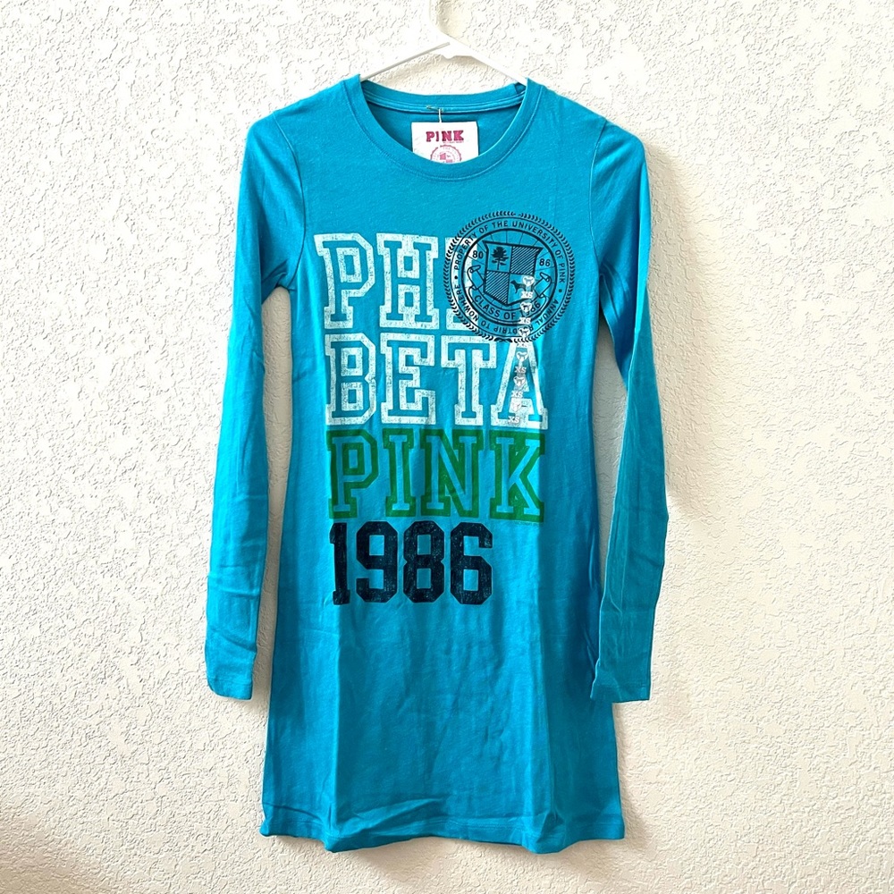 VICTORIA'S SECRET Phi Beta PINK 1986 Sorority Night Gown